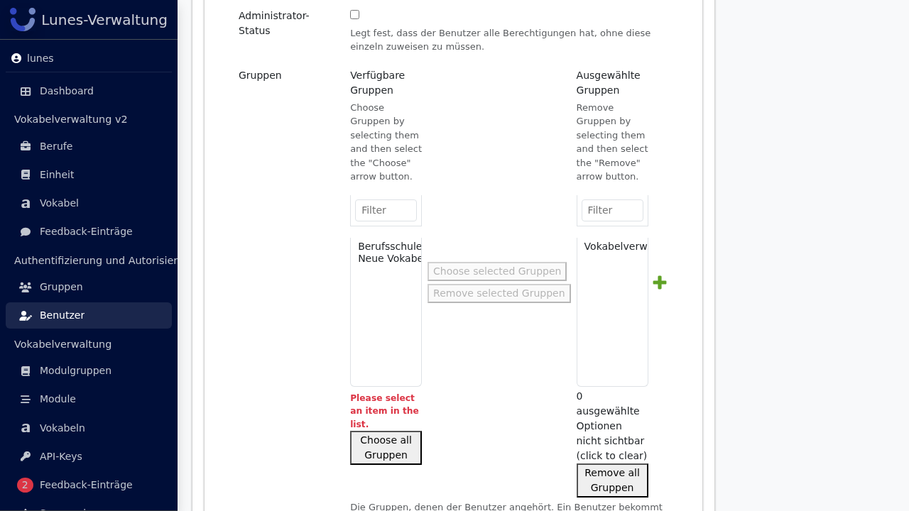 Gruppe zuweisen